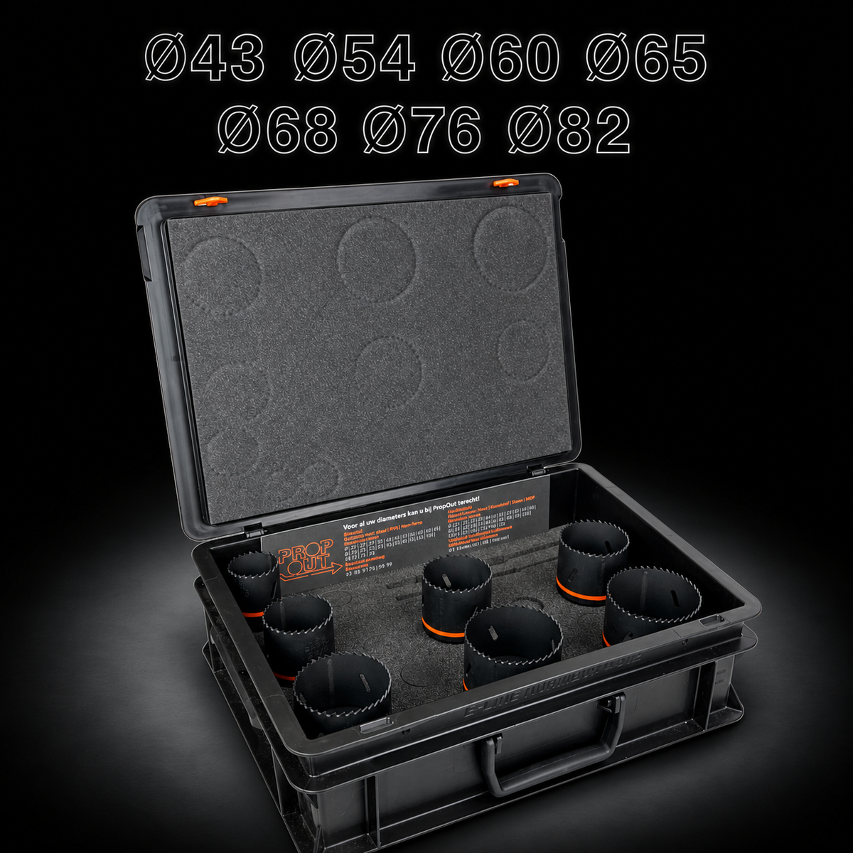 Prop-Out Bimetalen Gatzagenset – 7 maten