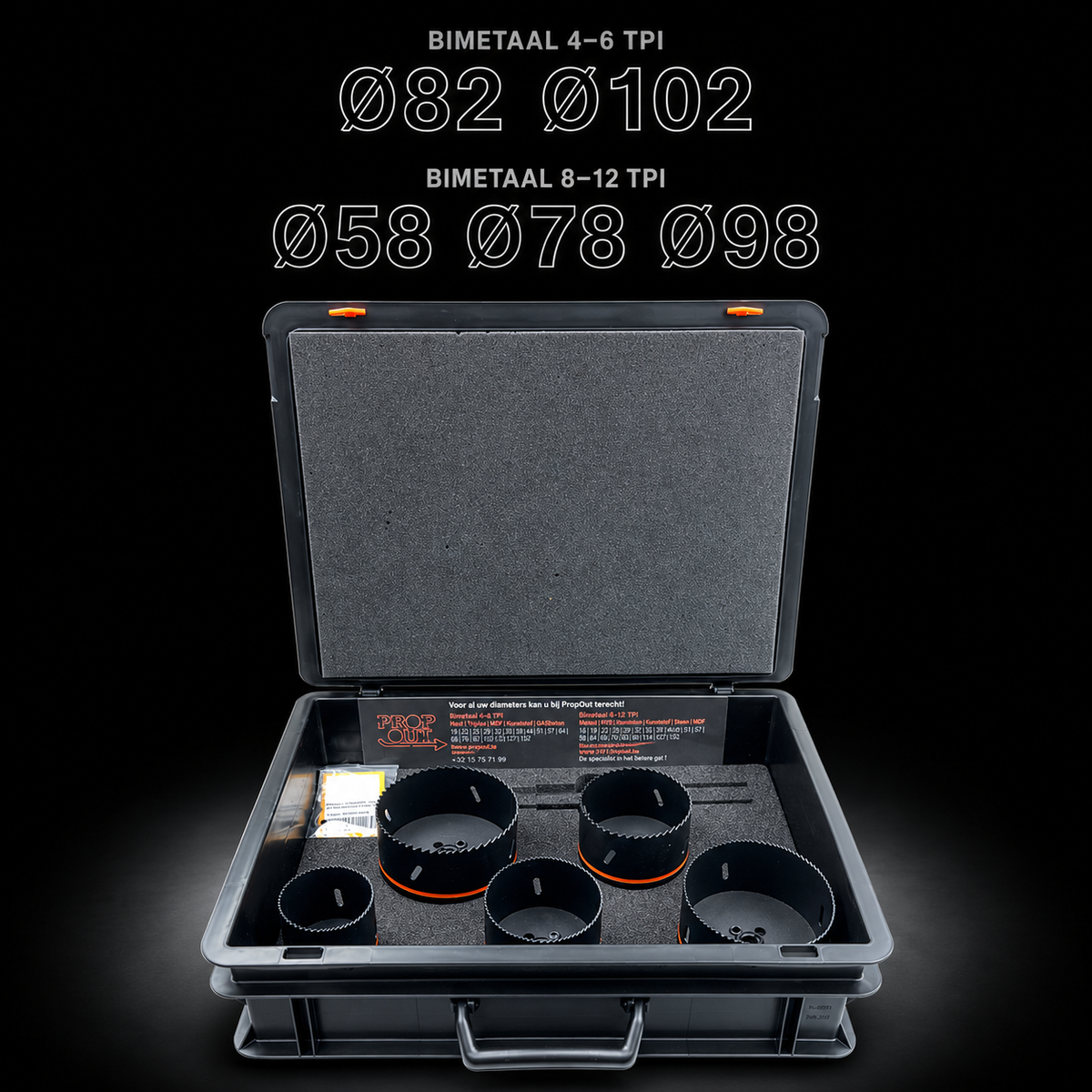 Prop-Out Dakwerkers Gatzagenset – 5 maten