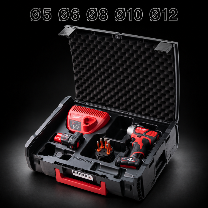 #Kerbo Complete Diamantboorset met Milwaukee M12 – 5 maten