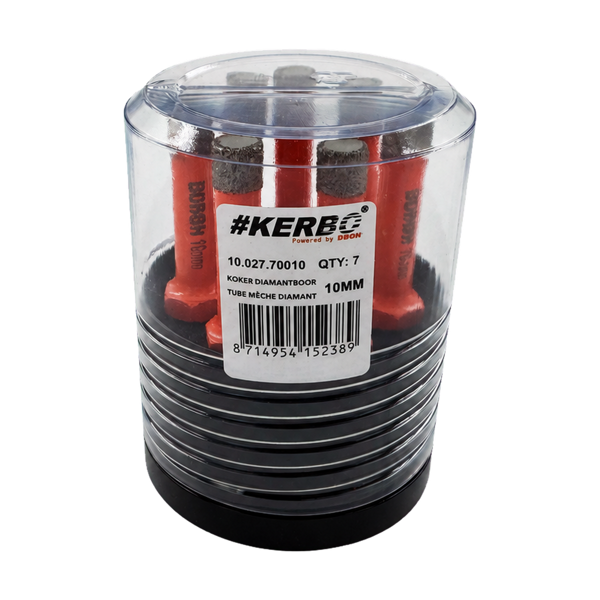Kerbo Diamantboor Ø 10 mm — Koker 7 stuks