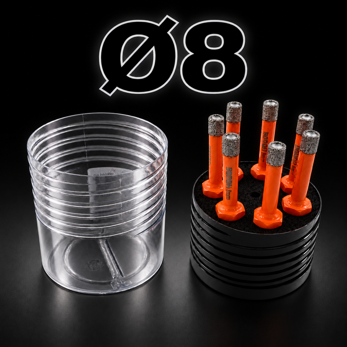 Kerbo Diamantboor Ø 8 mm — Koker 7 stuks