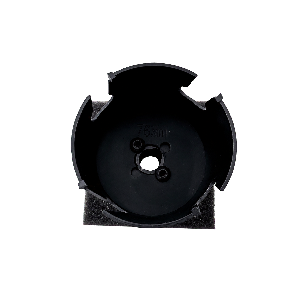 Prop-Out Hardmetalen Gatzaag Ø 76 mm, bovenaanzicht